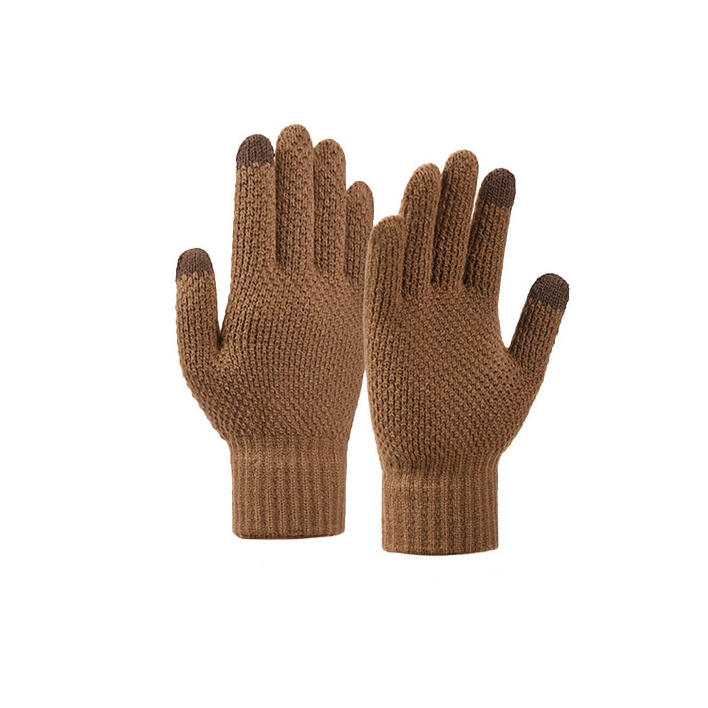 Zimné dotykové rukavice pre 22x11cm Unisex Brown Zimné dotykové rukavice pre 22x11cm Unisex Brown