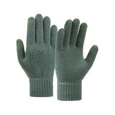Gants tactiles d'hiver pour 22x11cm unisexe vert