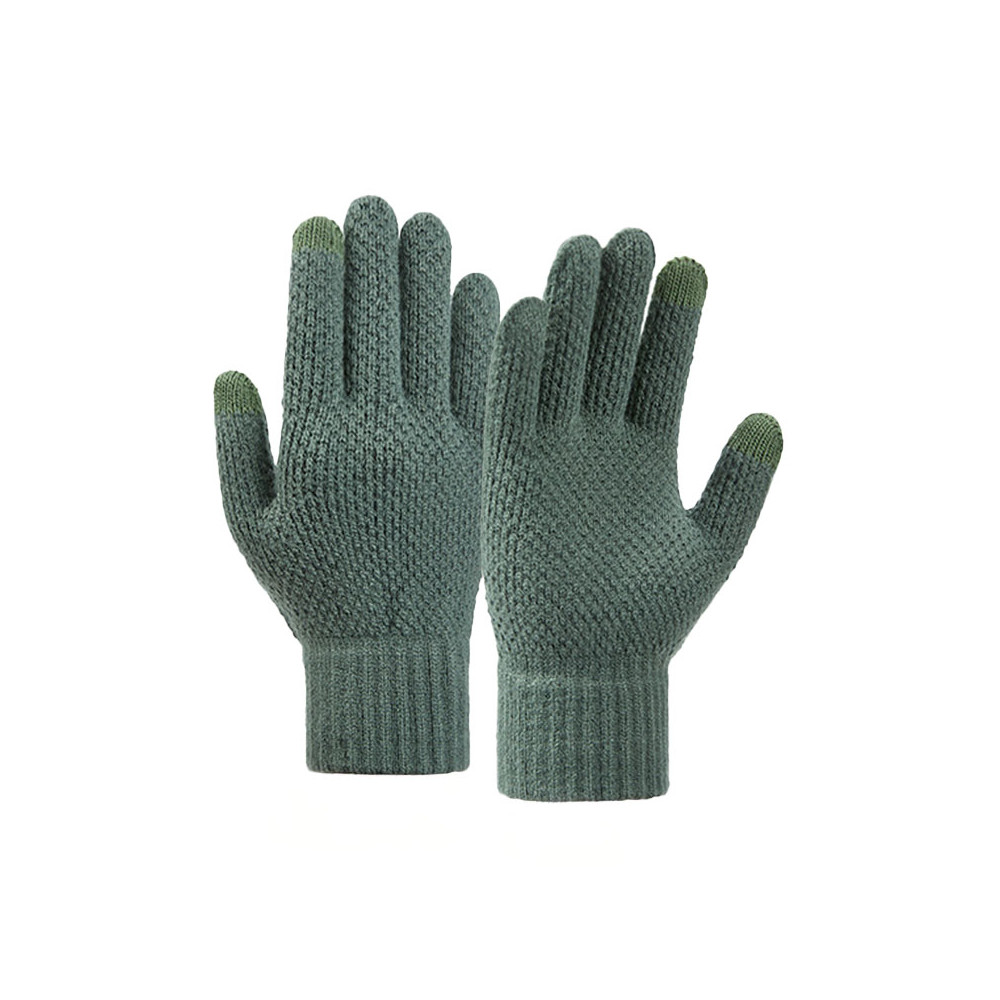 Žiemos lytėjimo pirštinės 22x11cm unisex žalia Žiemos lytėjimo pirštinės 22x11cm unisex žalia