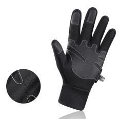 Touchful sports gloves for telephone warmed non-slip L