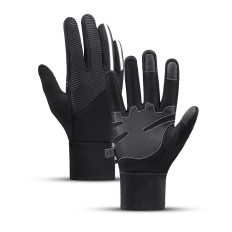 Luvas de esportes tocantes para telefone aquecido não-slip xl preto