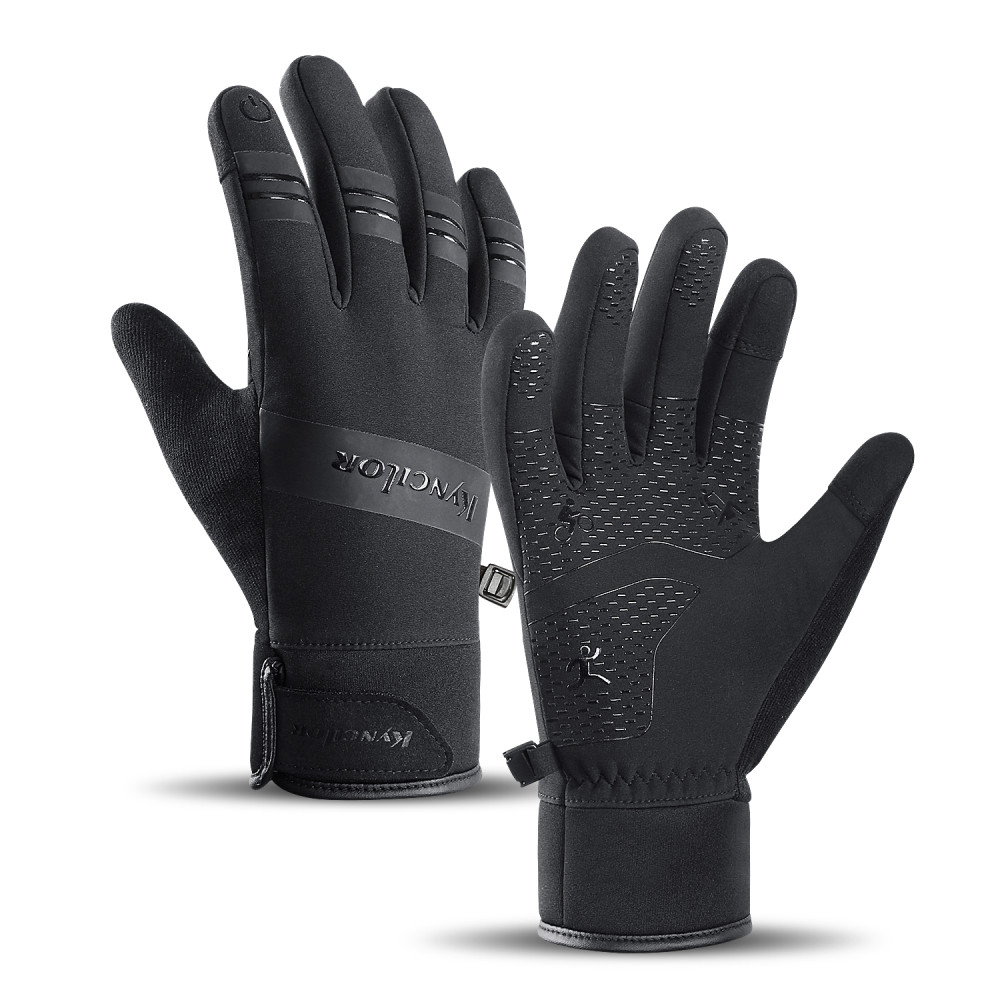 Luvas de toque de olhos de toque para o telefone ao ar livre do esporte. Preto Luvas de toque de olhos de toque para o telefone ao ar livre do esporte. Preto