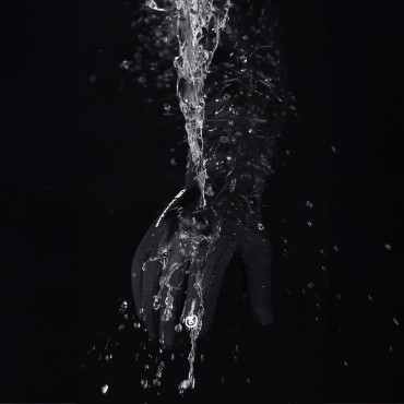 Športové dotykové rukavice pre zimný telefón Outdoor. XL čierna