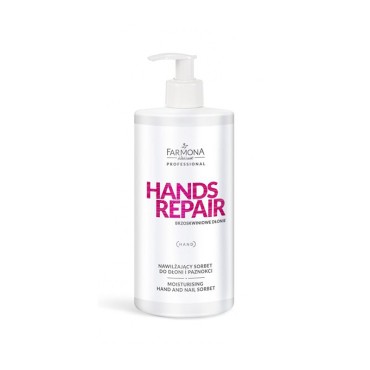 Farmona Hands Repair hydratačný sorbet na ruky 500 ml — pohľad spredu