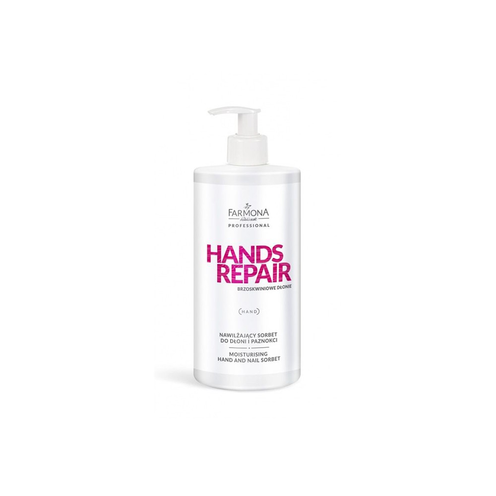 Farmona Hands Repair hydratačný sorbet na ruky 500 ml — pohľad spredu