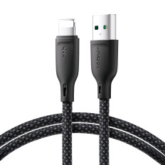Câble de câble pour iPhone série multicolores USB-A - Lightning 3A 1M Noir