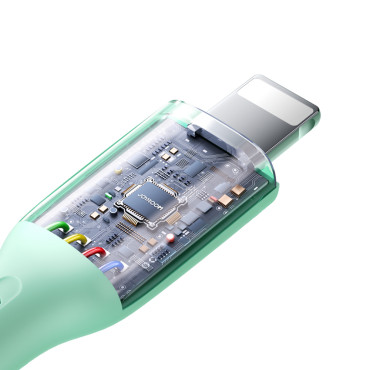 Câble de câble pour iPhone série multicolores USB-A - Lightning 3A 1M Noir