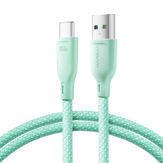 Kabeļu multi-krāsu sērija USB-a kabelis - USB-C 100W Fast Transfer 1m zaļš