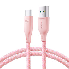 Cable Multi-Color Series Series USB-A - USB-C 100W Fast Transfer 1M Pink