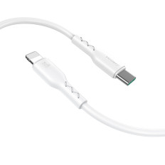 Kabel tråd för iPhone flash-charge serie USB-C - Lightning 30W 1M svart