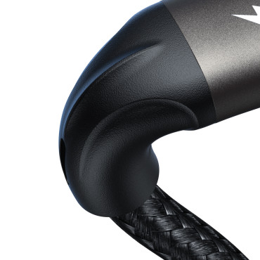 Kabelių šviesos greičio serija USB-A - USB-C greitas perkėlimas 100W 1.2m juoda