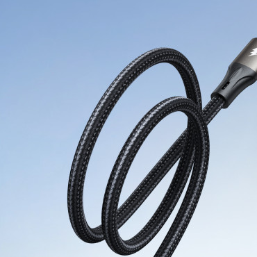 Serija kabelskih svetlobnih hitrosti USB-A - USB-C Fast Transfer 100W 1.2m Črna