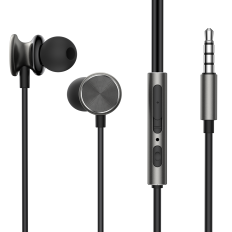 Slúchadlá káblové in-jesť Strong Bass Hifi Wired Series Jr-EW03 Dark rameno