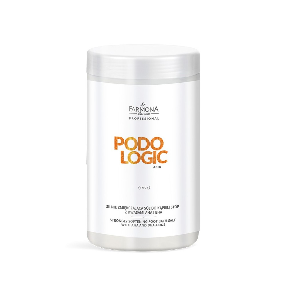 Sel de bain podologique acide Farmona fortement adoucissant avec acides AHA et BHA 1250 g — vue de face