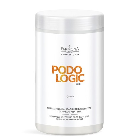 Sel de bain podologique acide Farmona fortement adoucissant avec acides AHA et BHA 1250 g — vue de face