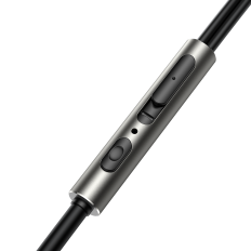 Slúchadlá káblové in-jesť Strong Bass Hifi Wired Series Jr-EW03 Dark rameno