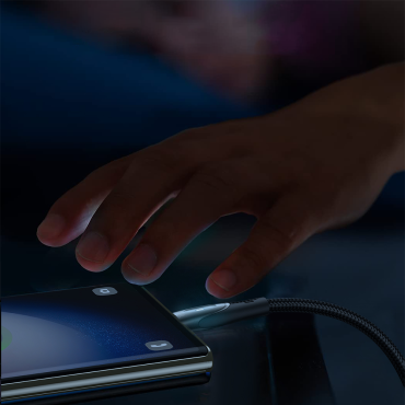Kabeļu vads Star-Light sērijā USB-C - USB-C 100W 2m melns