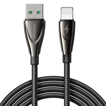 Kabelkabel for iPhone Pioneer-serien USB-A - Lightning 3A 1.2m svart