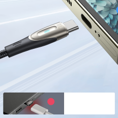 Kabeļu vads Star-Light sērijā USB-C - USB-C 100W 2m melns