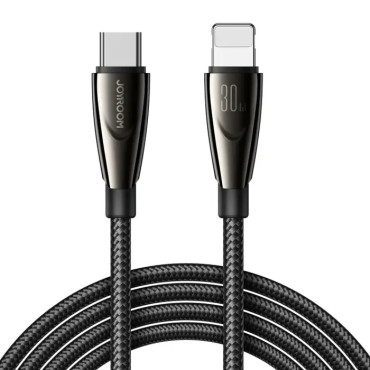 Kabeļu kabelis iPhone Pioneer Series USB-C - Zibens 30W 1.2m Black