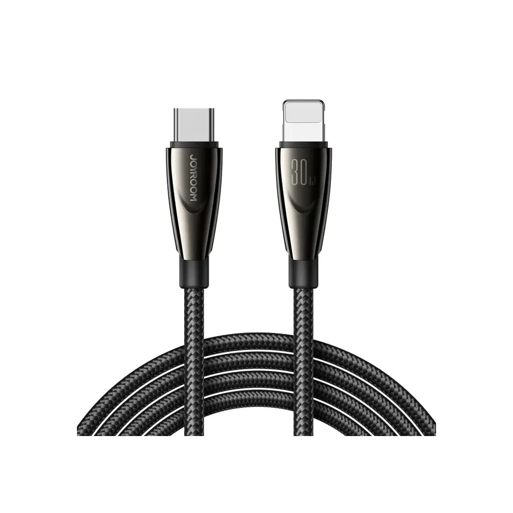 Kabeļu kabelis iPhone Pioneer Series USB-C - Zibens 30W 1.2m Black