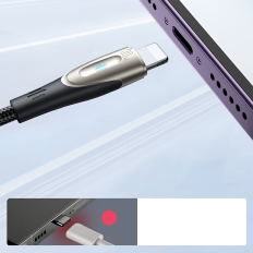 Kabeļu kabelis iPhone Pioneer Series USB-C - Zibens 30W 1.2m Black