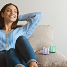 Mali mini brezžični zvočnik TWS Nimo Bluetooth 5.3 5W Green