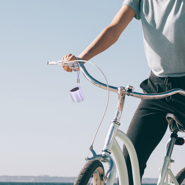 Mazie mini bezvadu TWS NIMO Bluetooth 5.3 5W violeta