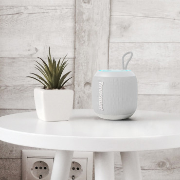 Alto-falante sem fio T7 Mini Bluetooth 5.3 IPX7 15W Cinza