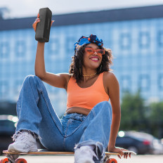 Haut-parleur sans fil T2 Mini 2023 Bluetooth 5.0 10W noir