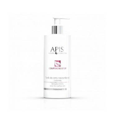 Apis Couperose Stop, tonikum pre pleť s kuperózou s acerolou, 500 ml — pohľad spredu