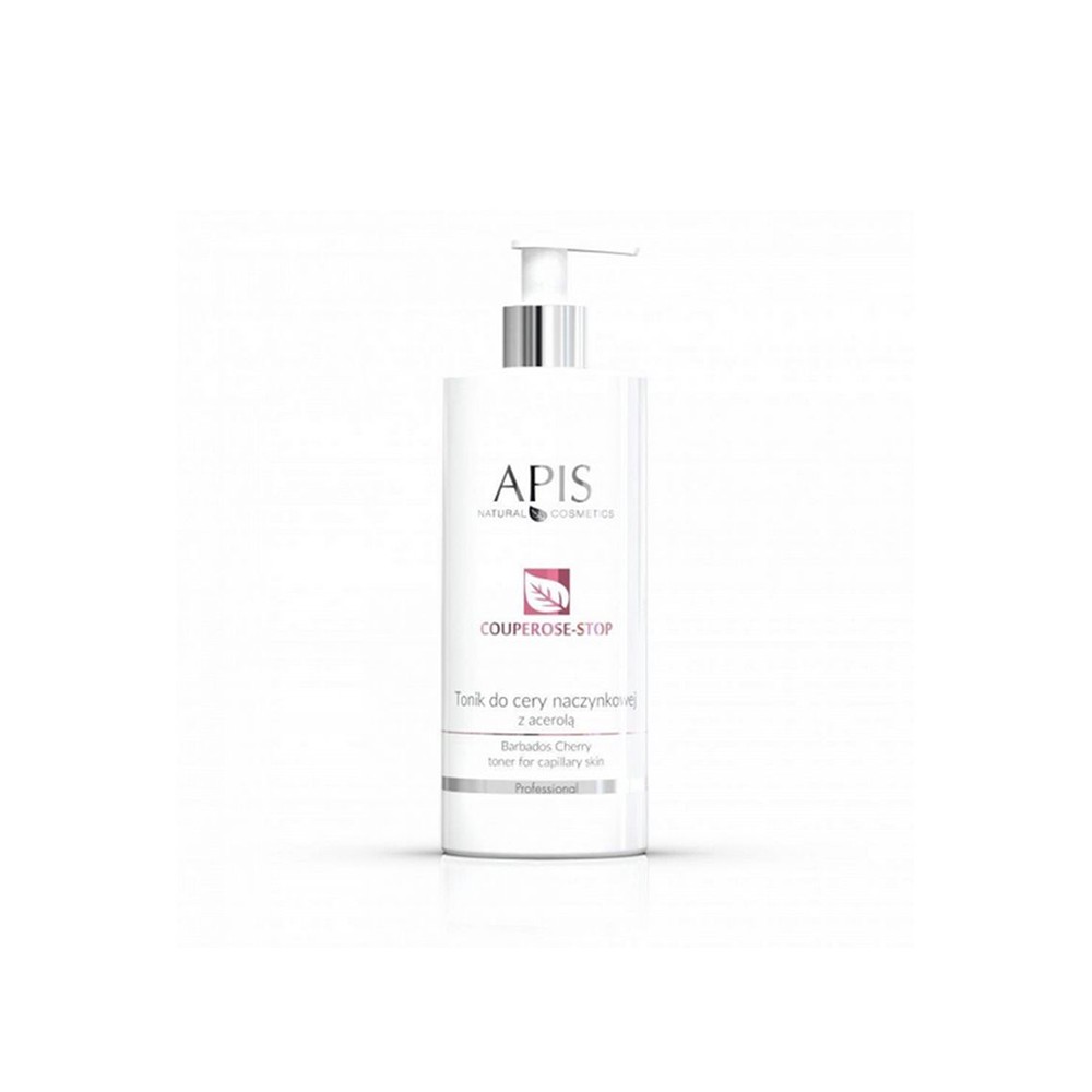 Apis Couperose Stop, tonic för couperosehud med acerola, 500 ml — framsida