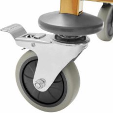 Servitør servitør for servering 3 hyller 89,5 x 49,5 cm til 240 kg - gylden