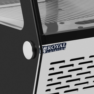 Glazētas stikla izstāžu vietne 3 līmeņi 120 l