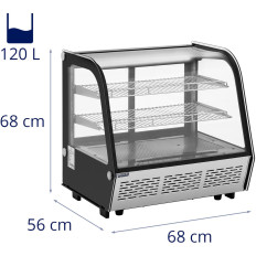 Sito espositivo in vetro smaltato 3 livelli 120 l