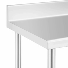 Bordplade arbejdsbord med racks på hjul 1 Hylde 100 x 60 cm til 155 kg