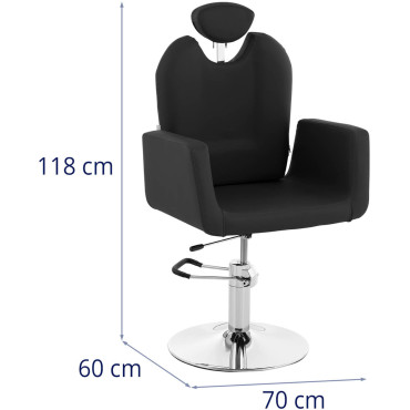 Professionell frisörs kosmetiska roterbara Livorno Physa svart