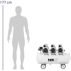Συμπιεστή. Συμπιεστής αέρα Perealing 65 λίτρα 4-7 bar 3x750 w