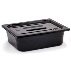 Gn Tampa de policarbonato preto GN 1/1 - Hendi 862902
