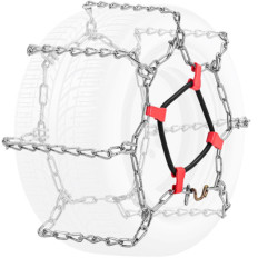 Snow chains for driving wheels for the QUADA GARDEN TRACTER - 2 pcs.