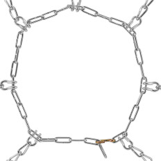 Cadenas de nieve para conducir las ruedas para la quada jardín tracter - 2 PCS.