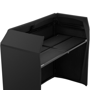 Stojalo za zaslon DJ Tabela z zložljivim pokrovom 146 x 73 x132 cm