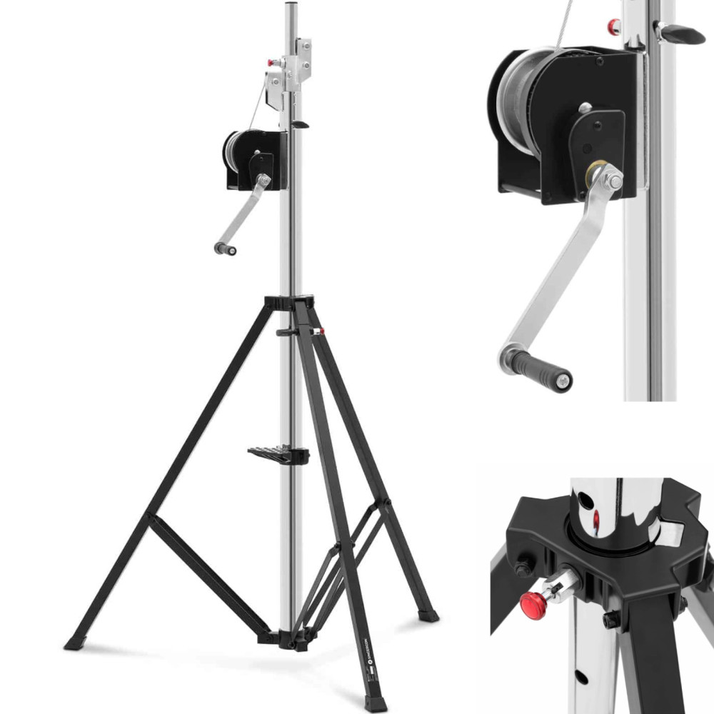 Statív na osvetlenie scénických reproduktorov DJ 165-410 cm až 80 kg