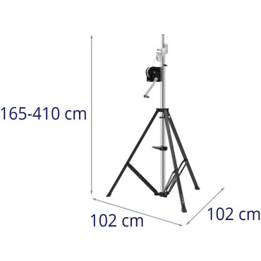 Tripod za razsvetljavo Scenic zvočniki DJ 165-410 cm do 80 kg
