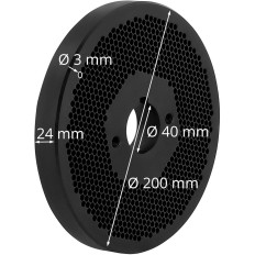 Matrix cedilo za pelete Wing-PM-1000 Weds. 200 mm x 27 mm 3 mm luknje