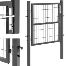 Gate Garden Garden Garden con acero 106 x 100 cm