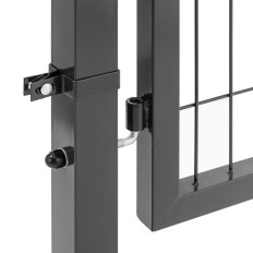 Gate Garden Garden Garden con acero 106 x 100 cm