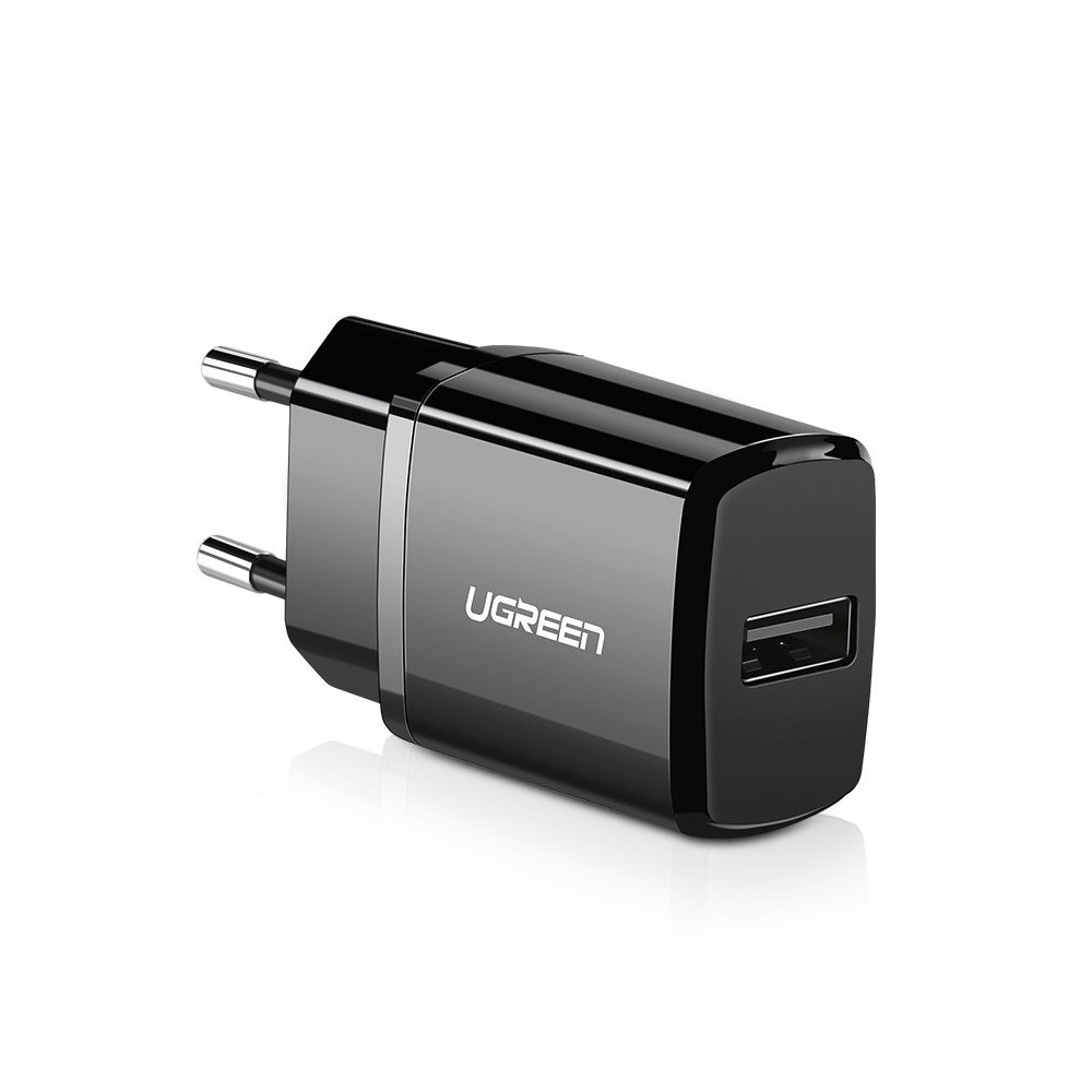 Pieni verkon laturi USB 2.1A mustalle puhelimelle