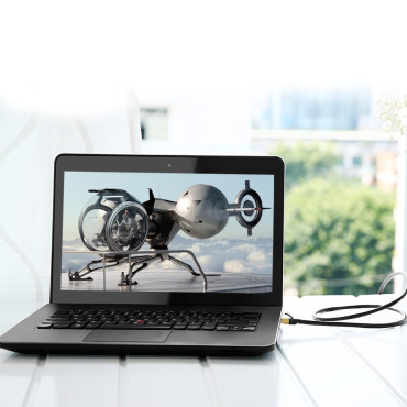 Kabelový kabel Patchcord Síť LAN RJ45 CAT 7 STP 10Gbps 2m černá