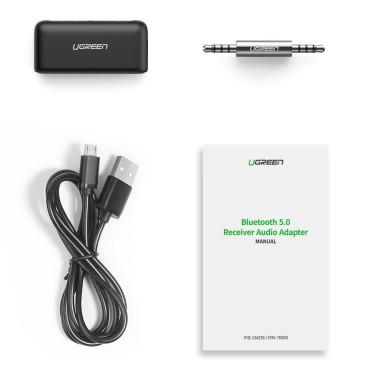 Audio Audio sprejemnik za Bluetooth 5.0 Aux Mini Jack Black